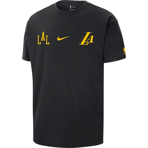 T-shirt męski Nike NBA Courtside Max90 Los Angeles Lakers 2023/24 City Edition - Czerń ze sklepu Nike poland w kategorii T-shirty męskie - zdjęcie 165677506