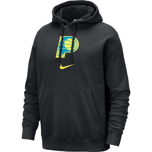 Męska bluza z kapturem Nike NBA Indiana Pacers Club Fleece City Edition - Czerń ze sklepu Nike poland w kategorii Bluzy męskie - zdjęcie 165677526