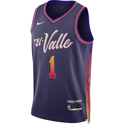 Koszulka męska Nike Dri-FIT NBA Swingman Devin Booker Phoenix Suns City Edition 2023/24 - Fiolet ze sklepu Nike poland w kategorii T-shirty męskie - zdjęcie 165677536