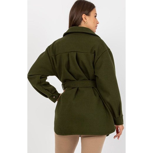 Płaszcz damski khaki EM-PL-2939.85, Kolor khaki, Rozmiar one size, City donna ze sklepu Primodo w kategorii Płaszcze damskie - zdjęcie 165678868