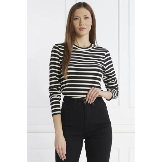 Tommy Hilfiger bluzka damska w paski z elastanu z okrągłym dekoltem
