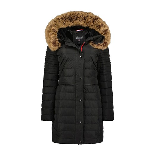 Geographical Norway Płaszcz pikowany &quot;Charlize&quot; w kolorze czarnym ze sklepu Limango Polska w kategorii Płaszcze damskie - zdjęcie 165685008
