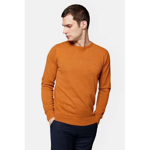 Sweter Pomarańczowy Bawełniany Gładki Tony Lancerto M Lancerto S.A. okazyjna cena