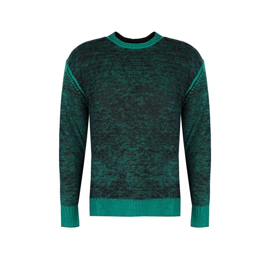 Diesel Sweter "K-Conf" | 00SIHD-OLASS /  K-Conf Pullover | Mężczyzna | Czarny, Zielony ze sklepu ubierzsie.com w kategorii Swetry męskie - zdjęcie 165688715