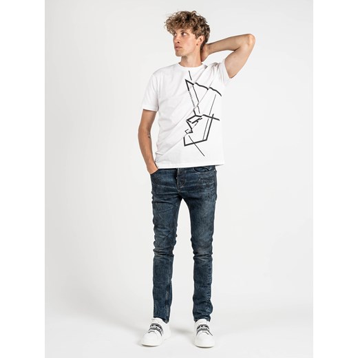 Les Hommes T-shirt | LKT219-700P | Round Neck T-Shirt | Mężczyzna | Biały ze sklepu ubierzsie.com w kategorii T-shirty męskie - zdjęcie 165692666
