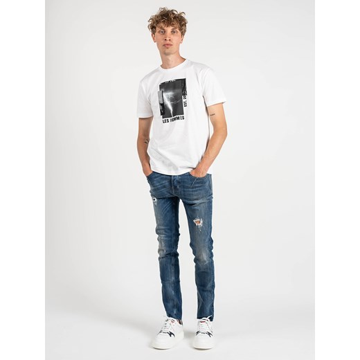 Les Hommes T-shirt | LLT215-717P | Round Neck T-Shirt | Mężczyzna | Biały Les Hommes XL ubierzsie.com okazja