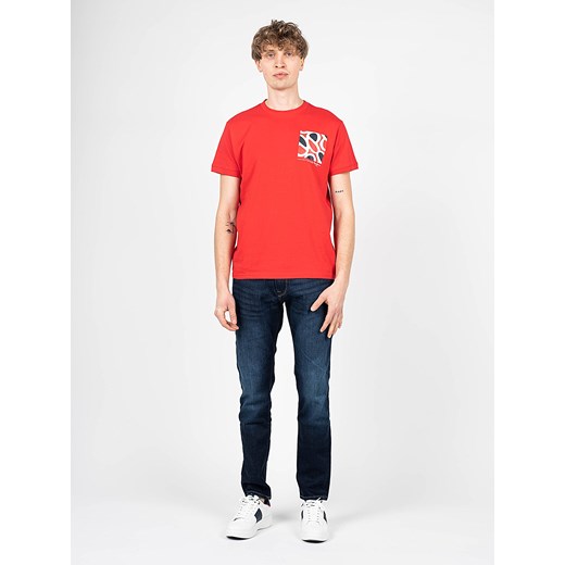 Pepe Jeans T-shirt "Alford" | PM508260 | Alford | Mężczyzna | Czerwony ze sklepu ubierzsie.com w kategorii T-shirty męskie - zdjęcie 165700619