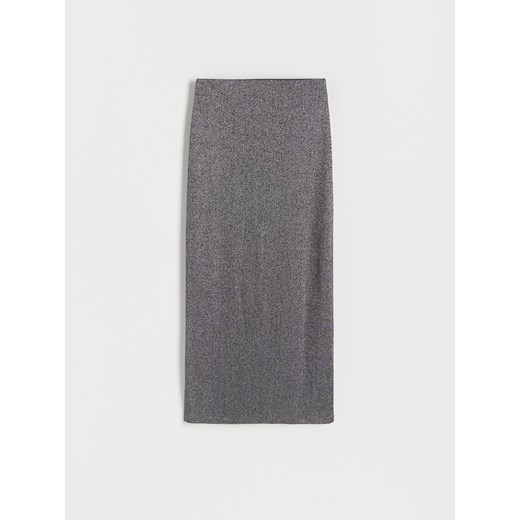 Reserved - Spódnica z metalizowaną nicią - ciemnoszary ze sklepu Reserved w kategorii Spódnice - zdjęcie 165703707