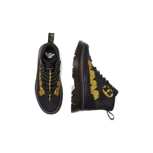 Dr. Martens botki Boury damskie kolor czarny na płaskim obcasie lekko ocieplone Dr. Martens 39 ANSWEAR.com