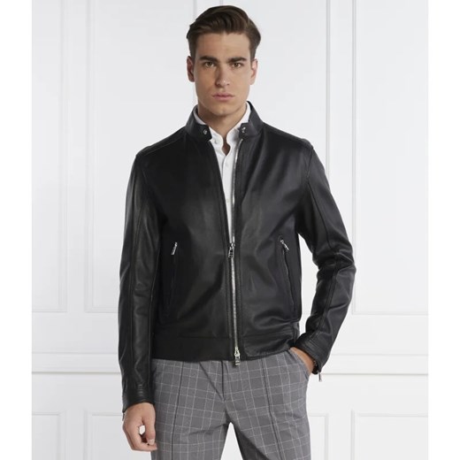 BOSS BLACK Skórzana kurtka Mansell | Regular Fit ze sklepu Gomez Fashion Store w kategorii Kurtki męskie - zdjęcie 165707237