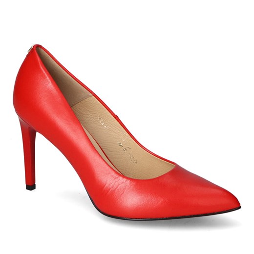Czółenka Sala 9111/2199 Czerwone lico ze sklepu Arturo-obuwie w kategorii Czółenka - zdjęcie 165709236