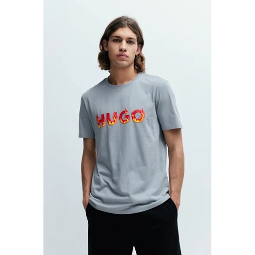 HUGO T-shirt Danda | Regular Fit ze sklepu Gomez Fashion Store w kategorii T-shirty męskie - zdjęcie 165714346