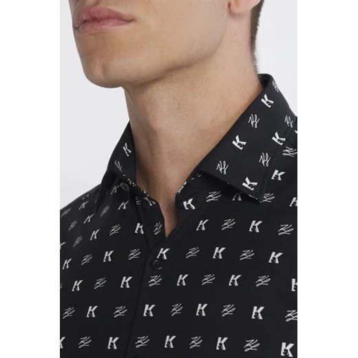 Koszula męska Karl Lagerfeld z klasycznym kołnierzykiem 