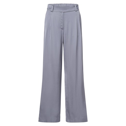 IPURI Spodnie Kobiety Sztuczne włókno niebieski jednolity ze sklepu vangraaf w kategorii Spodnie damskie - zdjęcie 165716928