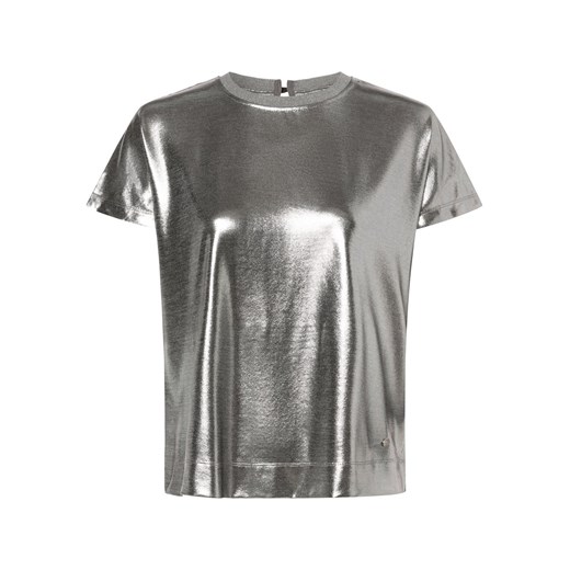 MOS MOSH T-shirt damski Kobiety Sztuczne włókno srebrny jednolity ze sklepu vangraaf w kategorii Bluzki damskie - zdjęcie 165717038