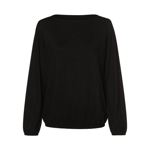 s.Oliver Damska koszulka z długim rękawem Kobiety czarny jednolity ze sklepu vangraaf w kategorii Bluzki damskie - zdjęcie 165717139
