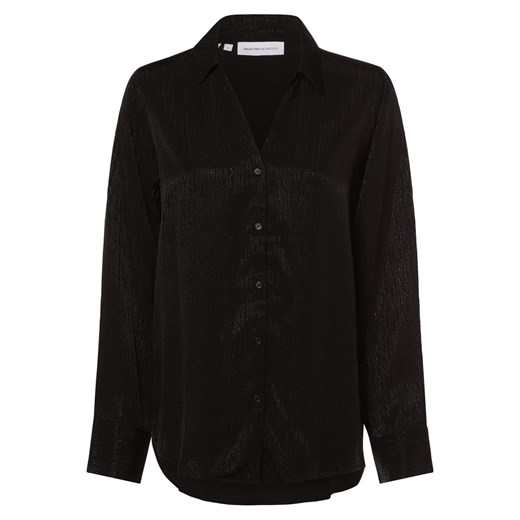 Selected Femme Bluzka damska Kobiety wiskoza czarny wzorzysty ze sklepu vangraaf w kategorii Koszule damskie - zdjęcie 165717175