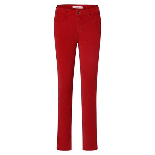 BRAX Spodnie Kobiety Bawełna czerwony jednolity ze sklepu vangraaf w kategorii Spodnie damskie - zdjęcie 165717179