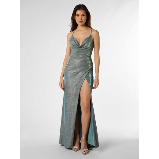 Luxuar Fashion Damska sukienka wieczorowa Kobiety cyjan jednolity ze sklepu vangraaf w kategorii Sukienki - zdjęcie 165717217