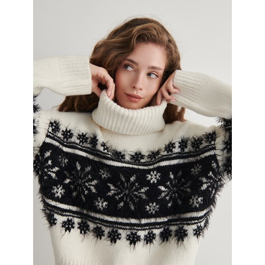 Sweter damski Reserved wielokolorowy