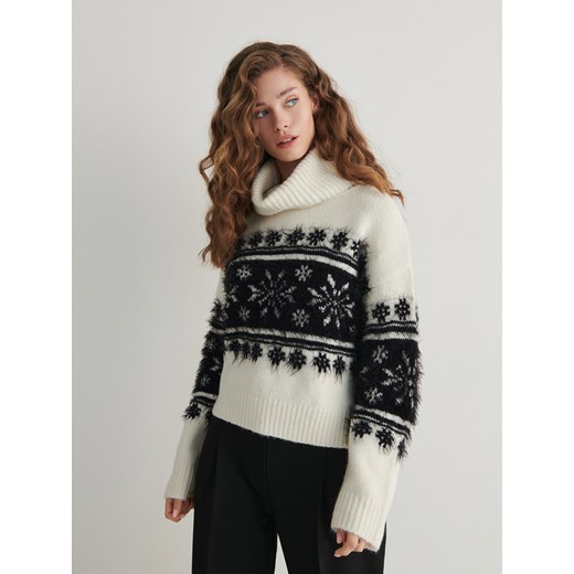Sweter damski Reserved z golfem