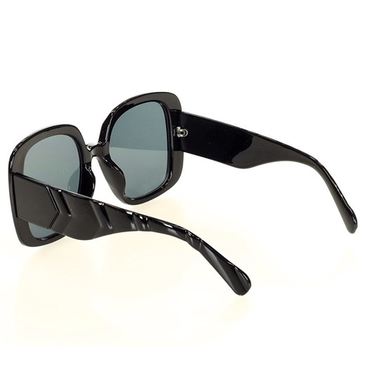 Duże okulary przeciwsłoneczne muchy MAZZINI OVERSIZE DESIGN czarny Looks Style Eyewaer uniwersalny promocyjna cena Verostilo