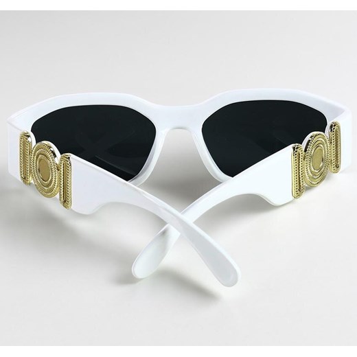 Okulary przeciwsłoneczne damskie RETRO ELEGANCE białe ze sklepu Verostilo w kategorii Okulary przeciwsłoneczne damskie - zdjęcie 165745468