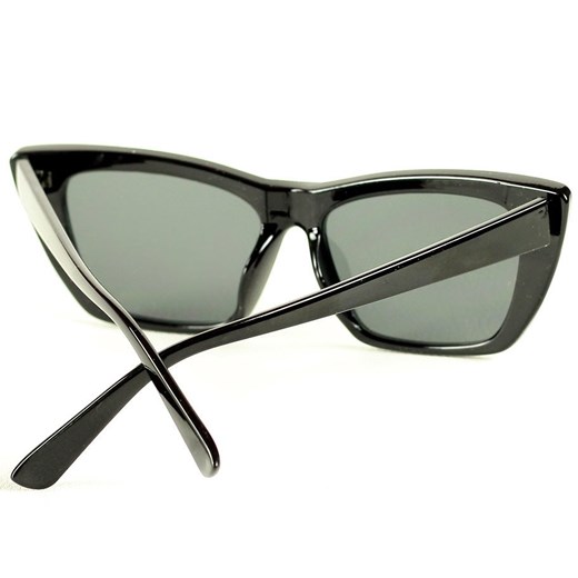 Nowoczesne okulary przeciwsłoneczne MAZZINI KOCIE OKO czarny ze sklepu Verostilo w kategorii Okulary przeciwsłoneczne damskie - zdjęcie 165746395