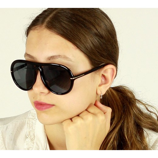 Luksusowe okulary przeciwsłoneczne MAZZINI ROUND FASHION czarny Looks Style Eyewaer uniwersalny promocyjna cena Verostilo