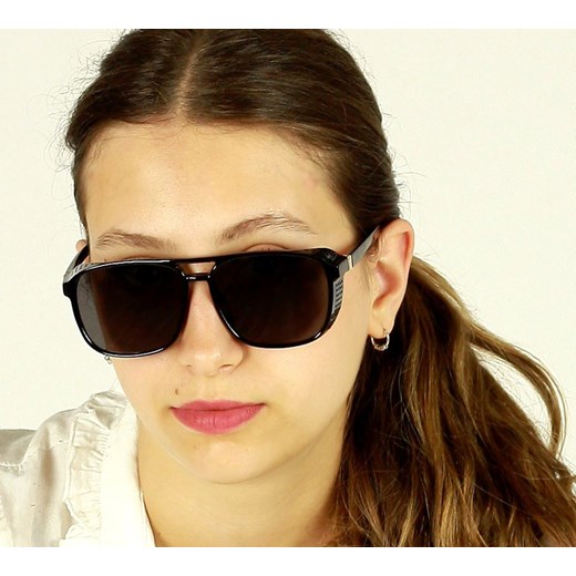 Stylowe okulary przeciwsłoneczne MAZZINI AVIATOR LOOK  czarny Looks Style Eyewaer uniwersalny Verostilo promocja
