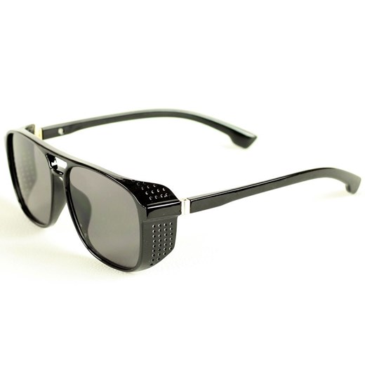 Stylowe okulary przeciwsłoneczne MAZZINI AVIATOR LOOK  czarny Looks Style Eyewaer uniwersalny wyprzedaż Verostilo