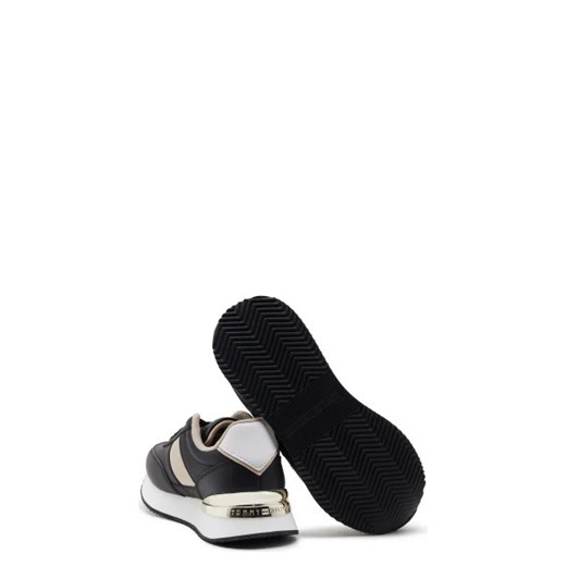 Buty sportowe damskie czarne Tommy Hilfiger sneakersy z tworzywa sztucznego 