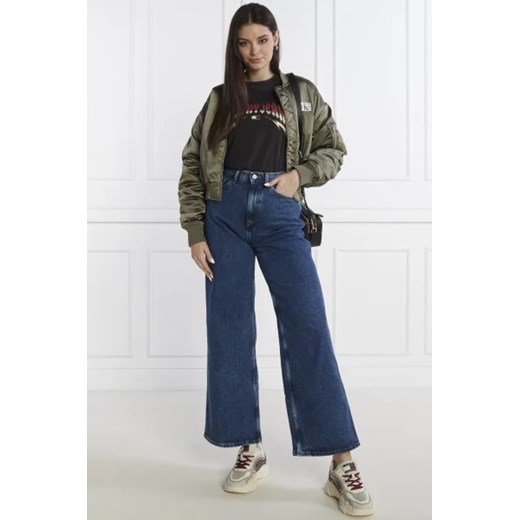 Bluzka damska Tommy Jeans rockowa na wiosnę