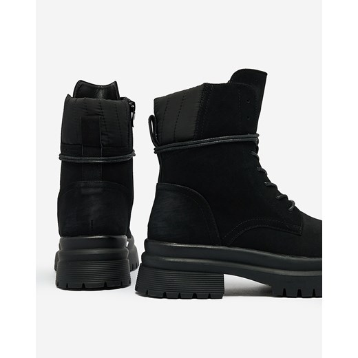 Workery damskie Royalfashion.pl jesienne sznurowane casualowe