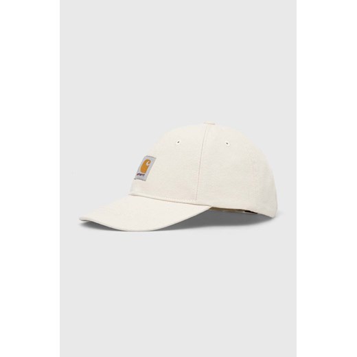 Carhartt WIP czapka z daszkiem bawełniana Dune Cap kolor beżowy z aplikacją I032198.1NGXX ze sklepu PRM w kategorii Czapki z daszkiem damskie - zdjęcie 165753809