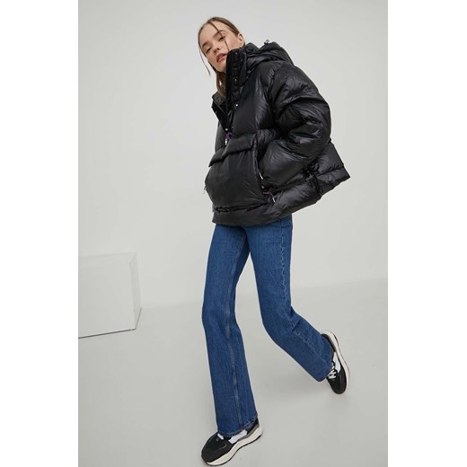 adidas Originals kurtka puchowa damska kolor czarny zimowa oversize S ANSWEAR.com