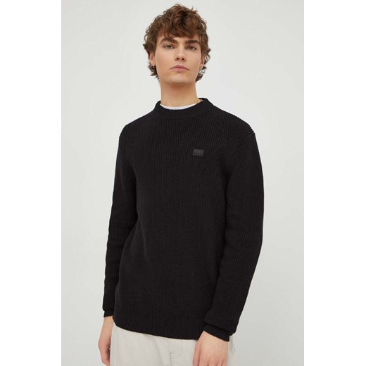 G-Star Raw sweter bawełniany kolor czarny ze sklepu ANSWEAR.com w kategorii Swetry męskie - zdjęcie 165756535