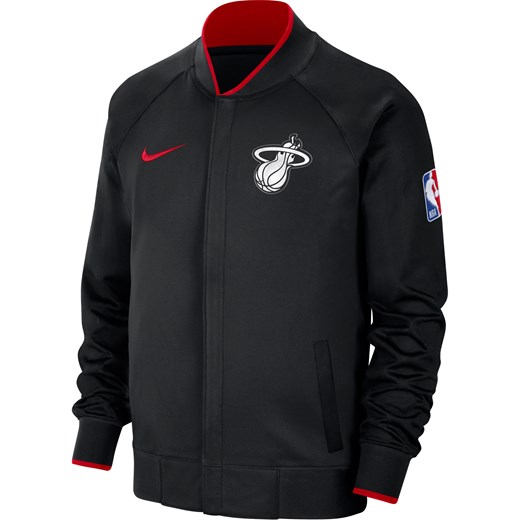 Męska kurtka z długim rękawem i zamkiem na całej długości Nike Dri-FIT Miami Heat Showtime City Edition - Czerń ze sklepu Nike poland w kategorii Bluzy męskie - zdjęcie 165762147