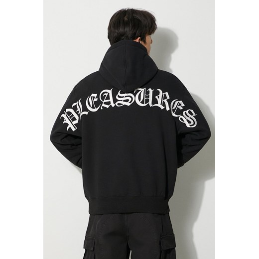 PLEASURES bluza Neural Hoodie męska kolor czarny z kapturem z aplikacją P23F009 Pleasures L PRM