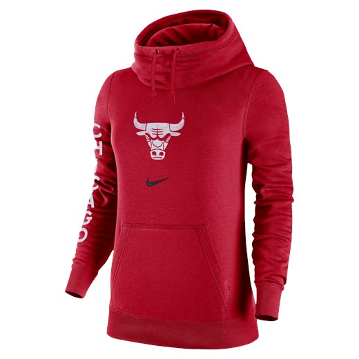 Damska bluza z kapturem typu komin Nike NBA Chicago Bulls Club Fleece 2023/24 Nike 2XL Nike poland