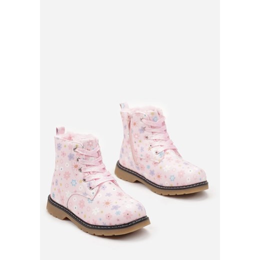 Buty zimowe dziecięce Born2be wiązane na zimę