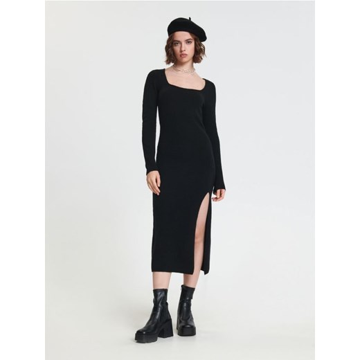 Sinsay - Sukienka midi - czarny ze sklepu Sinsay w kategorii Sukienki - zdjęcie 165786077