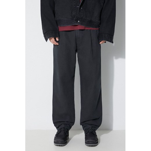 Maharishi spodnie U.S. Chino Loose męskie kolor czarny w fasonie chinos 4604.BLACK ze sklepu PRM w kategorii Spodnie męskie - zdjęcie 165789328