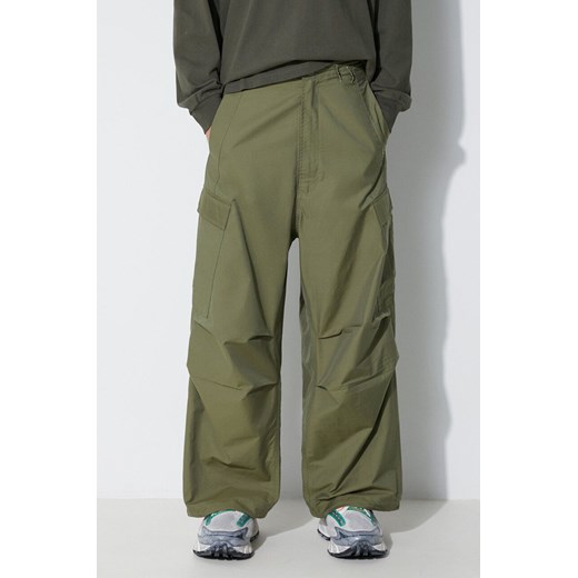 Maharishi spodnie Oversized Tobi Cargo Snopants męskie kolor zielony proste 4615.OLIVE ze sklepu PRM w kategorii Spodnie męskie - zdjęcie 165789336