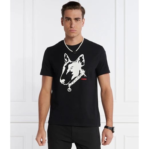HUGO T-shirt Dammock | Regular Fit S okazja Gomez Fashion Store