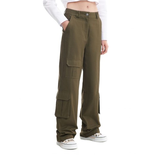 Cropp - ZIelone spodnie cargo - zielony Cropp 36 Cropp