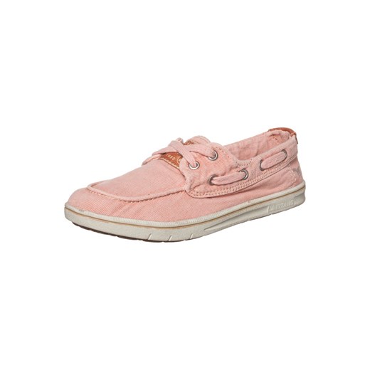 Mustang Buty żeglarskie apricot zalando rozowy bawełna