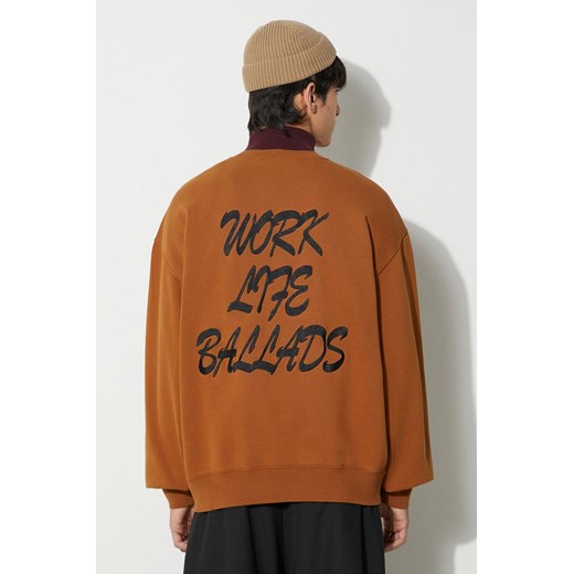 Carhartt WIP bluza męska kolor brązowy z aplikacją L PRM