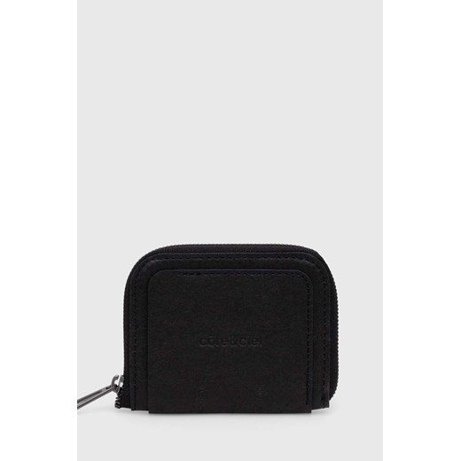 Cote&Ciel portfel Zippered Wallet M kolor czarny 29058 ze sklepu PRM w kategorii Portfele damskie - zdjęcie 165796947