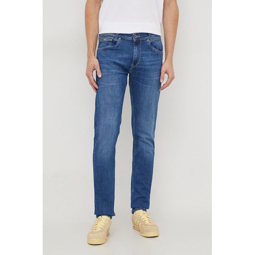 Pepe Jeans jeansy męskie kolor niebieski ze sklepu ANSWEAR.com w kategorii Jeansy męskie - zdjęcie 165797519